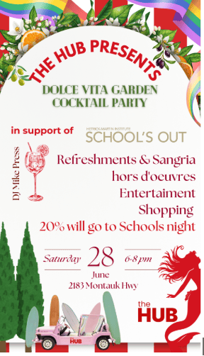 The HUB X School’s Out Sip & Shop Fundraiser Pop-Up