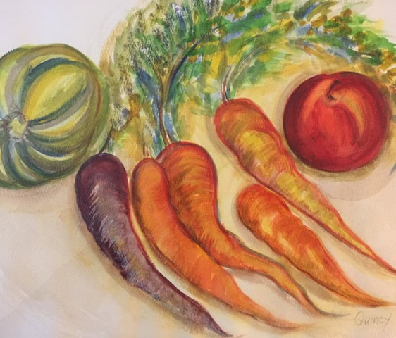 Watercolor Painting – Fruits and Vegetables: Farmers’ Bounty with Instructor Dr. Quincy Egginton