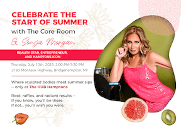 The Core Room EMSculpt with ambassador and RHONY Sonja Morgan @ The HUB