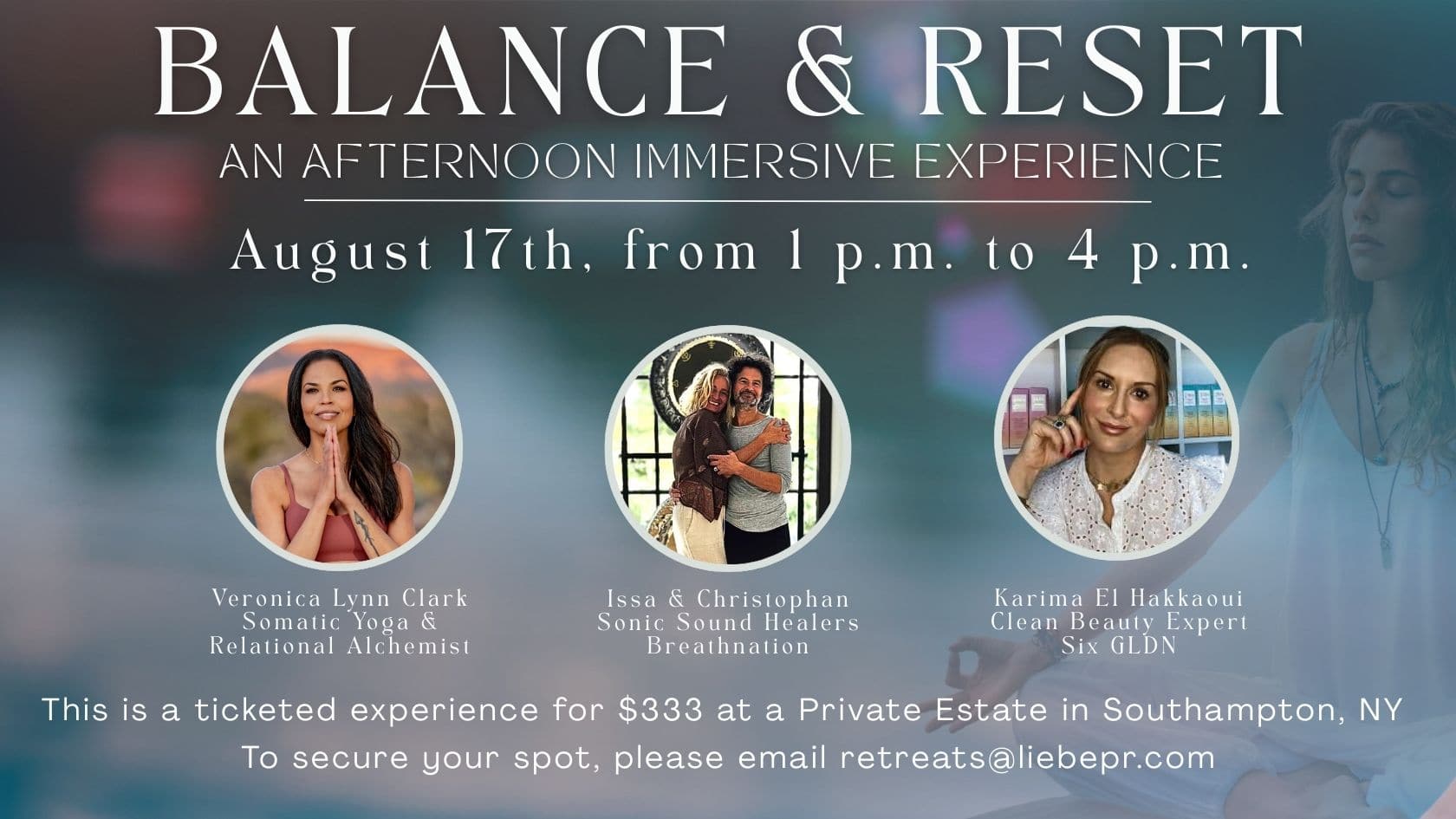 Balance and Reset: An Afternoon Immersive Experience