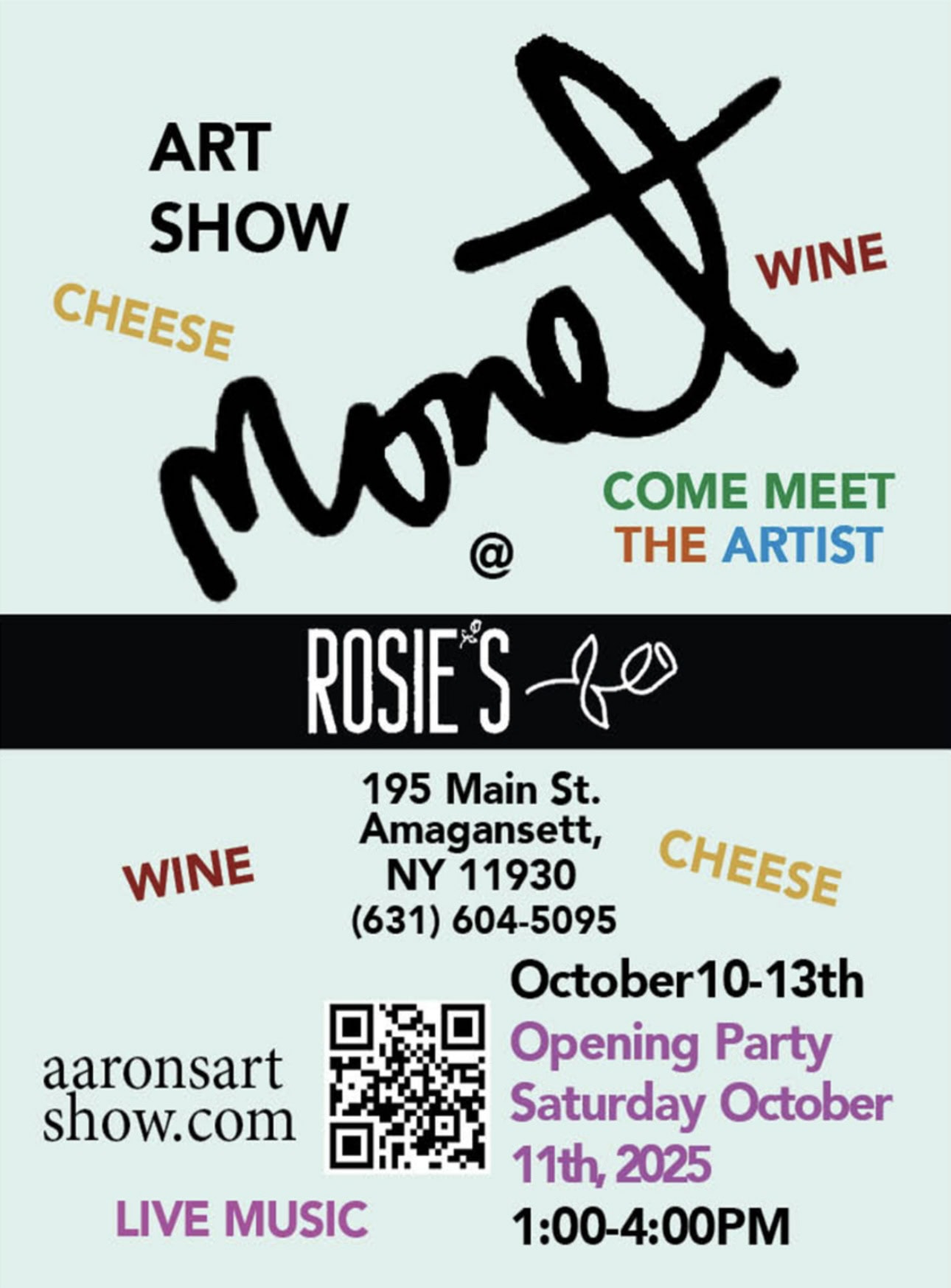 Opening Party for Aaron Monet Art Show