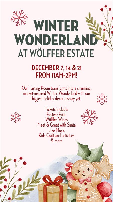 Winter Wonderland at the Tasting Room at Wölffer Estate Vineyard