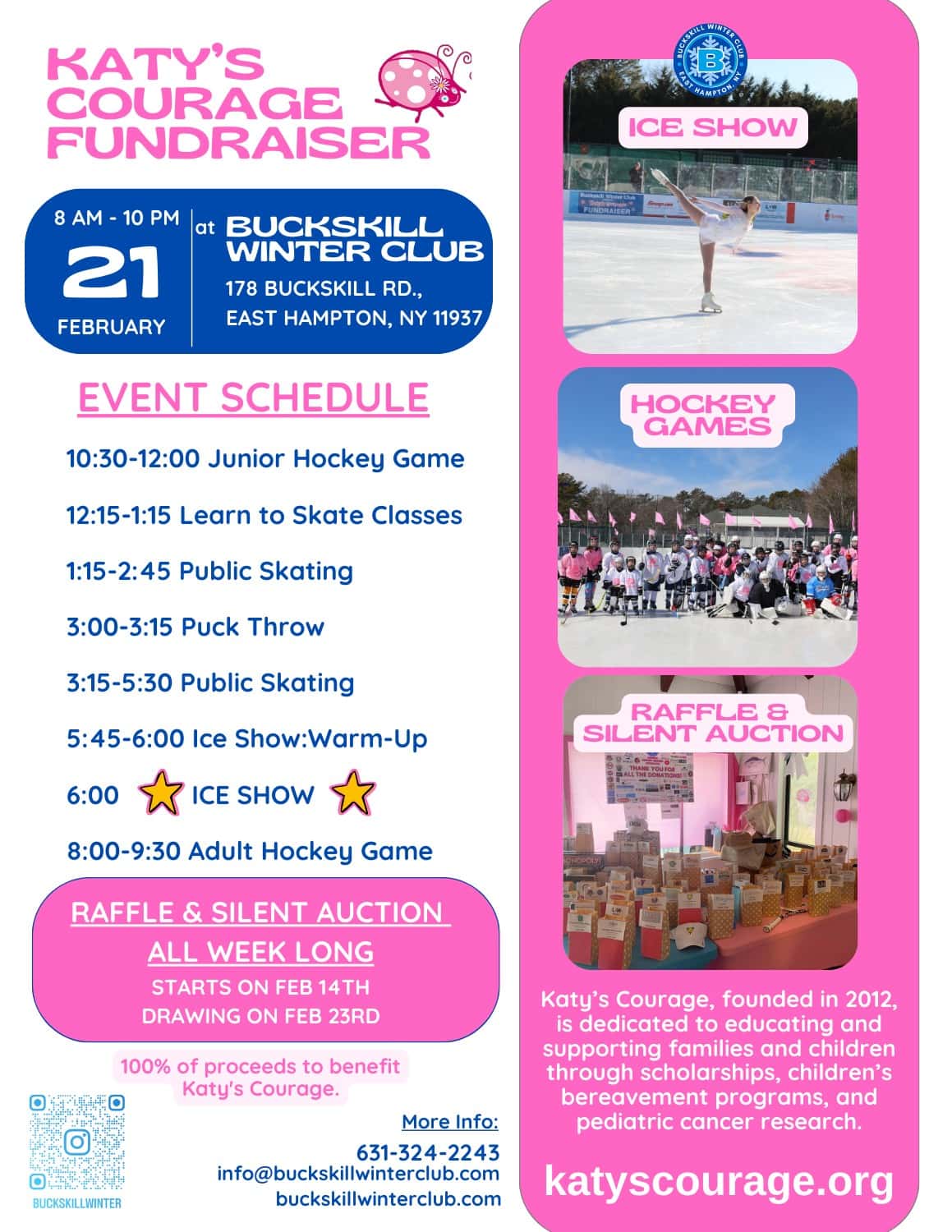 Katy’s Courage Fundraiser at Buckskill Winter Club